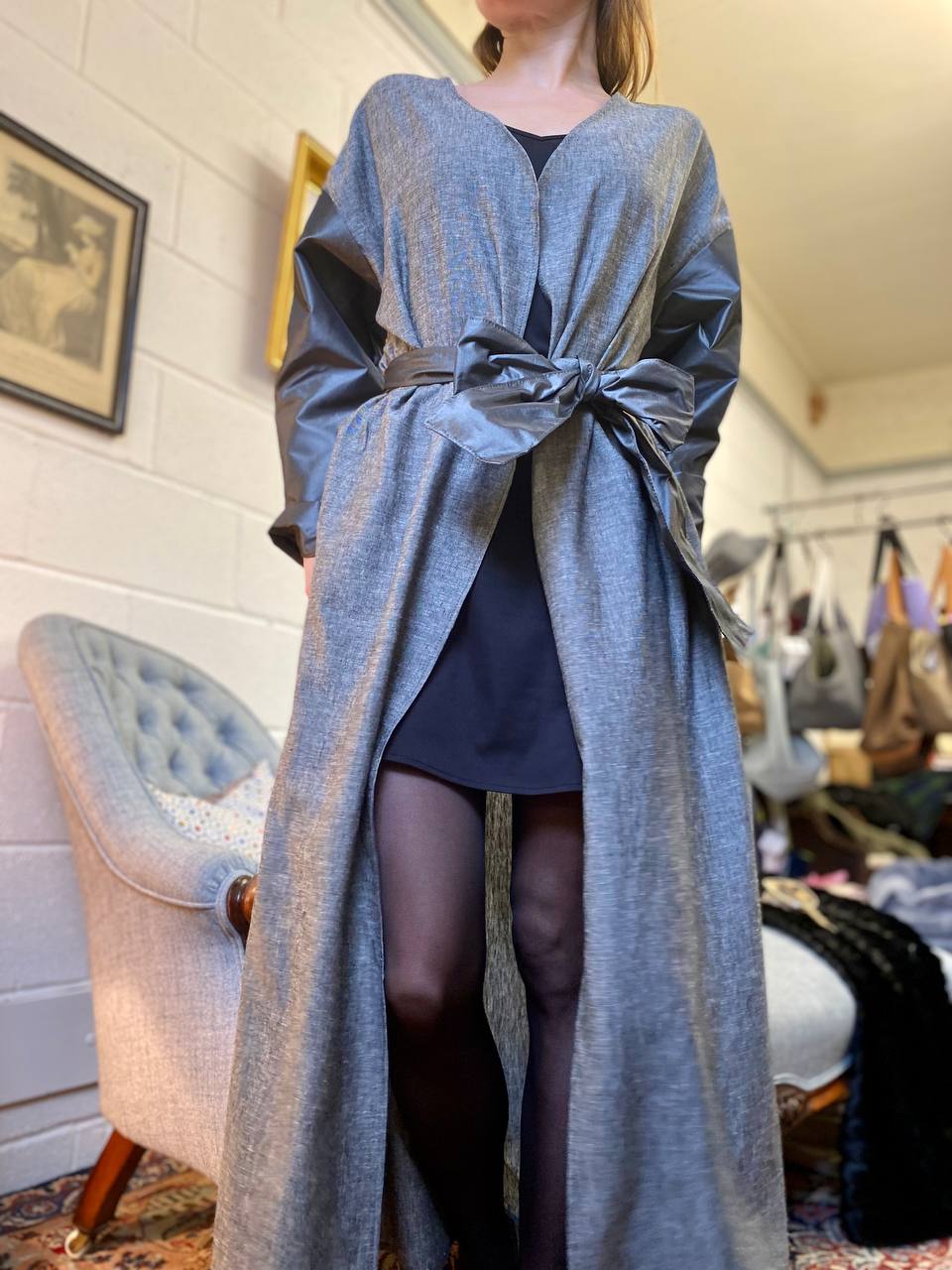 Dressing Lounge Gown Linen/Viscose Duster