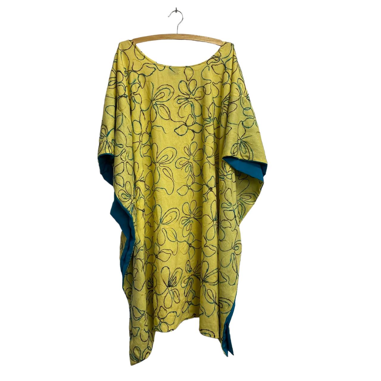 Linen Kaftan Dress