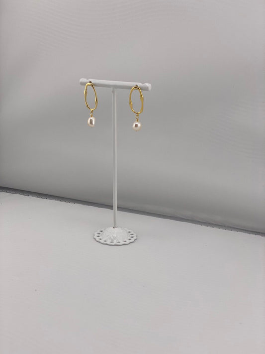 Pearl Earrings Gold Plated